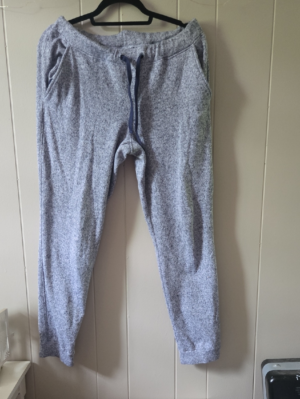 L.L. Bean Heathered Light Blue Joggers
